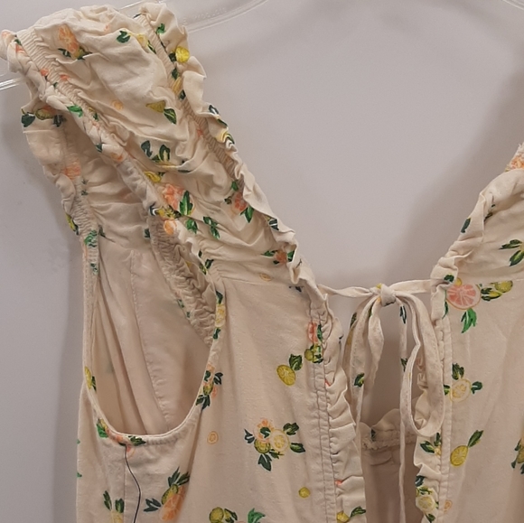 Free People NEW Like A Lady Citrus Floral Mini Dress Small - Picture 14 of 14